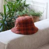 Bob Matelasse Tartan Camel Toffee
