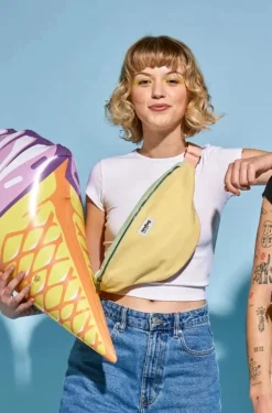 Sac Banane L Sasha Tricolore Citron Givre
