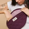 Sac Banane Matelasse Olivia Prune
