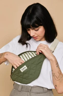 Sac Banane Matelasse Olivia Olive