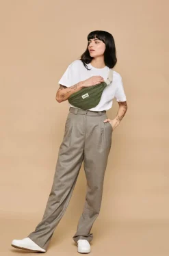 Sac Banane Matelasse Olivia Olive