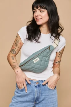 Sac Banane Matelasse Olivia Sauge