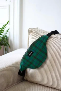 Sac Banane Olivia Tartan Vert Garden