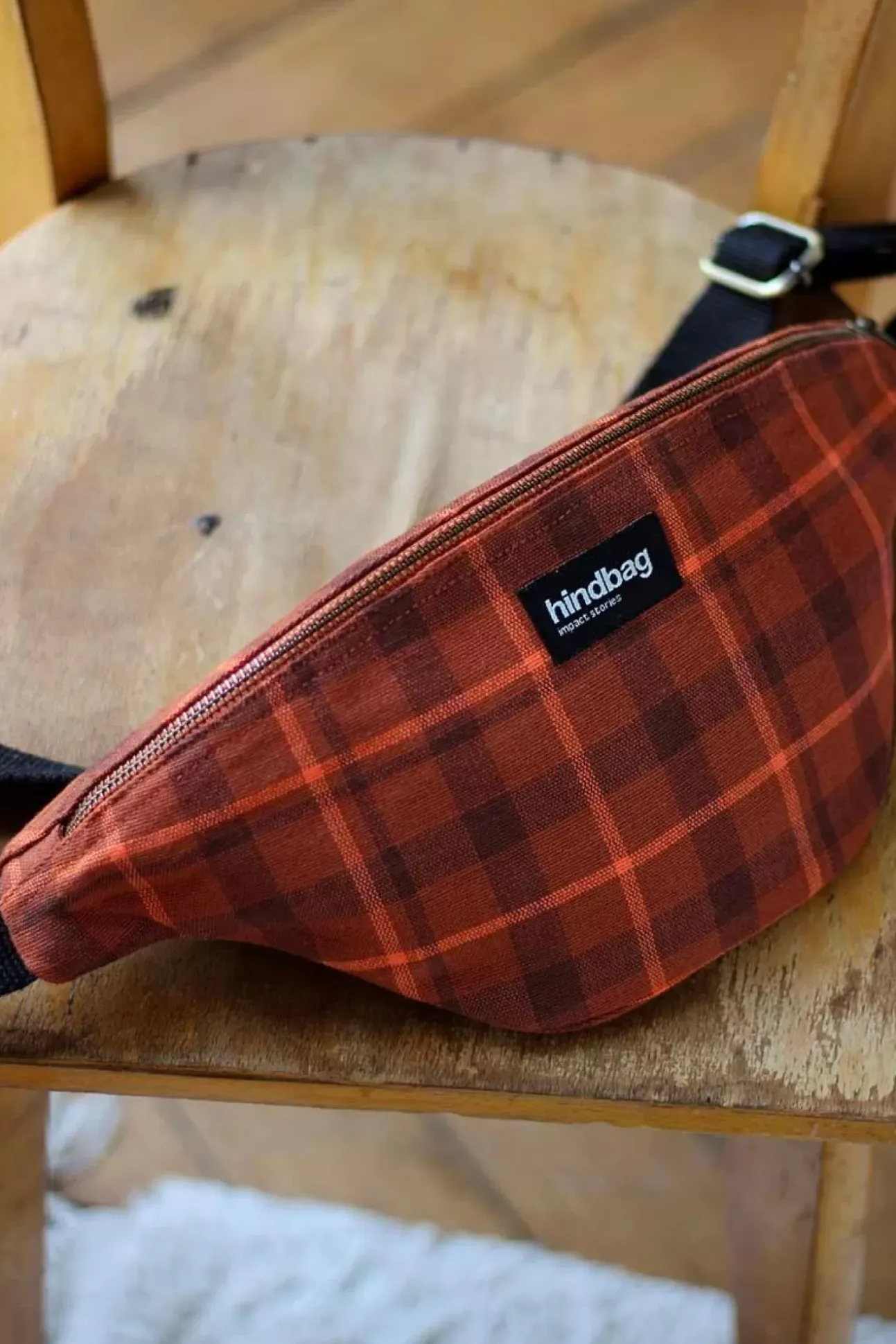Sac Banane Olivia Tartan Camel Toffee