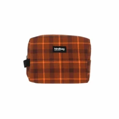 Trousse De Toilette Leon Tartan Camel Toffee