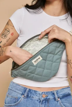 Sac Banane Matelasse Olivia Sauge